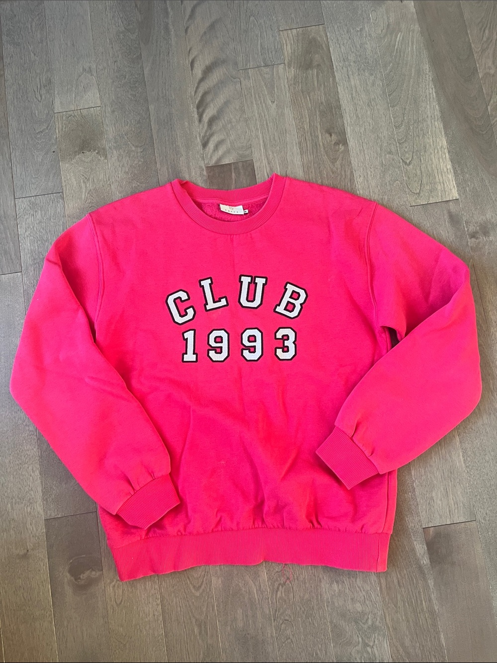Kaffe Club 1993 Crewneck Sweatshirt - Hot Pink